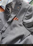 杉杉西服套裝男士修身職業(yè)正裝西裝套裝商務(wù)伴郎服新郎服禮服男裝彈力 曬單實(shí)拍圖