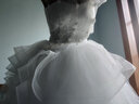 尚簡紛不支持退貨）主婚紗禮服新娘結婚禮網(wǎng)紅齊地蓬蓬裙顯瘦出門輕婚紗 象牙白 XL 曬單實拍圖