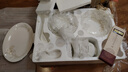 優(yōu)尊陶瓷金邊骨瓷餐具碗碟套裝家用新款輕奢可微波喬遷送禮碗盤筷套裝 39件套骨瓷餐具套裝 曬單實(shí)拍圖