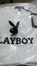 花花公子（PLAYBOY）短袖T恤男夏季休閑商務(wù)薄款半袖純色V領(lǐng)棉質(zhì)透氣上衣 白色 L  曬單實(shí)拍圖