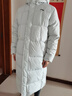 李寧羽絨服男女款秋冬新款長(zhǎng)款鴨絨連帽過膝加厚保暖防風(fēng)防寒運(yùn)動(dòng)外套 川石灰【鴨絨】男款 XL 曬單實(shí)拍圖