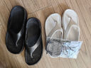 瑞爾士（WRELS）緩震運動(dòng)人字拖鞋馬拉松跑步男女休閑防滑厚底軟底減震回彈沙灘鞋 白色套裝(拖鞋+五指襪) 41-42 曬單實(shí)拍圖