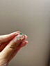 Gramda翡翠A貨戒指女小眾925銀復(fù)古玉石開口指環(huán)飾品老婆生日禮物送女友 簡約纖細翡翠戒指 曬單實拍圖