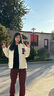 戀的棉服外套秋冬款女學(xué)生冬季衣服初中高中女生棉衣棒球服羽棉襖絨服 韓版加厚米白色 均碼（可備注碼數(shù)） 曬單實(shí)拍圖