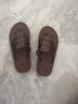 PointZerone男士拖鞋室外外穿夏季潮流韓版防滑人字拖英倫歐美沙灘涼拖鞋 棕色 39 標準運動(dòng)鞋碼 曬單實(shí)拍圖