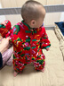 G.DUCKKIDS嬰兒衣服秋冬季新生兒外出服東北大花周歲禮服男女寶寶連體衣棉襖 紅色6146款（帶帽） 80碼 建議年齡8-10個(gè)月體重19-23斤左右 曬單實(shí)拍圖