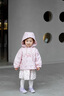 班喜迪女童棉服外套秋裝2026新款洋氣時(shí)髦寶寶連帽棉衣秋季童裝兒童棉襖 粉色 80 cm 曬單實(shí)拍圖