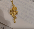 周六福（ZLF）  黃金套鏈女款足金夢(mèng)幻森林玫瑰與蛇鏈墜 計價(jià)T 40+5cm-5.47g 曬單實(shí)拍圖