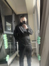 迪桑特（DESCENTE）男士長(cháng)褲 秋冬新款 彈力保暖吸汗速干運動(dòng)褲 DBX2765P BLK 黑色 M 曬單實(shí)拍圖