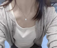 小米星999純銀珍珠項鏈女輕奢新款2025小眾感鎖骨鏈頸鏈 999銀8mm施家珍珠 曬單實拍圖