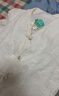 茵曼（INMAN）【商場同款】法式重工繡花襯衫2025夏女裝新款小香風(fēng)V領(lǐng)上衣 珍珠白 S 曬單實(shí)拍圖