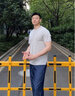 DZSF歐貨2025夏季仿亞紡棉麻短袖t恤男薄款透氣修身潮流半袖上衣男士 杏色 2XL 【體重建議: 155-168斤】 曬單實拍圖