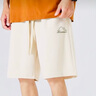 名創(chuàng)優(yōu)品（MINISO）重磅短褲男夏季戶外運動直筒五分褲青少年潮流百搭中褲 淺米 XL 曬單實拍圖