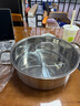 貝倫斯食品級304不銹鋼帶蓋28cm清湯火鍋耐高溫磁爐通用燉湯煮面煮火鍋 慕尼黑火鍋 28cm 曬單實(shí)拍圖