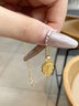 中國黃金（CHINA GOLD）黃金吊墜女足金樹(shù)葉項鏈新款金枝玉葉吊墜鎖骨鏈七夕生日禮物女生 樹(shù)葉吊墜 約2.1g【贈925銀鏈+情人節禮盒】 曬單實(shí)拍圖