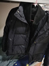 喬易倫假兩件立領羽絨服男冬季潮牌痞帥加厚上衣服2025新款男士冬裝外套 黑色 XL 曬單實拍圖