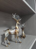 雅尊（Yazun）欧式创意鹿摆件酒柜装饰工艺品客厅玄关电视柜现代简约家居饰品 古银一对（配水晶球） 实拍图