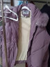 鸭鸭（YAYA） 妈妈冬装羽绒服女中长款中年外套洋气中老年人女装奶奶官方衣服 DYXD6B0080梦幻紫色 4XL 实拍图