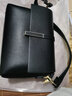 北狐 品牌真皮女包單肩包中年女2022新款軟皮百搭大容量媽媽包牛皮單肩斜挎包 黑色 曬單實(shí)拍圖