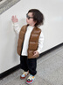 高梵黑金兒童鵝絨服4.0童裝羽絨服官方旗艦短款小童寶寶抗菌鵝絨馬甲 可可棕 110 曬單實(shí)拍圖