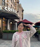 羅蒙（ROMON）小香風(fēng)撞色針織衫女春秋新款開衫毛衣外套女減齡洋氣打底衫上衣 粉色 L 曬單實拍圖