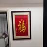 伯莎丹頓（BERTHA DENTON）蘇繡玄關(guān)豎版福掛畫(huà)天下第一福字康熙純手工盤(pán)金線(xiàn)刺繡中式裝飾畫(huà) 細金線(xiàn) 康熙福裝框125*168CM 曬單實(shí)拍圖