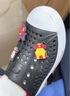 Skechers斯凱奇童鞋男童夏季透氣一腳套網(wǎng)速休閑涼鞋洞洞鞋91995L 曬單實(shí)拍圖