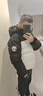 FILA 斐樂(lè)官方羽絨服2025冬季男款保暖戶外短款連帽上衣 曬單實(shí)拍圖