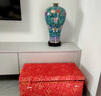 禮御友嘉景泰藍(lán)花瓶擺件銅胎掐絲琺瑯鶴鹿同春梅瓶收藏手工藝禮品喬遷禮物 曬單實(shí)拍圖