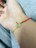 SGE和田玉小老虎手鏈女銀生肖虎屬虎本命年紅手繩情人節禮物 和田玉萌趣老虎【項鏈】 曬單實(shí)拍圖