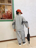 G.DUCKKIDS小黃鴨男童秋冬套裝運(yùn)動(dòng)裝兒童衣服中大童男孩休閑加絨加厚兩件套 灰色 110 尺碼4~5歲【100-110cm】 曬單實(shí)拍圖