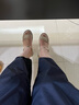 啄木鳥涼鞋女夏2025新款平底百搭學(xué)生韓版簡約一字扣羅馬女涼鞋 金色 39 曬單實拍圖