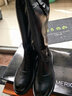 SIMERICC全牛皮羊毛馬靴男士 保暖皮靴冬季騎士摩托棉長(cháng)高筒馬丁靴術(shù)靴918 黑色單長(cháng)靴 44 (270mm) 曬單實(shí)拍圖