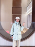 Teenie Weenie小熊女裝連帽羽絨服2025冬季新款休閑舒適戶(hù)外感外套 淺綠色 XS 曬單實(shí)拍圖