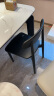 源氏木语实木餐椅家用凳子书桌用现代简约橡木椅子轻奢黑色靠背椅 实木椅 (460*520*790mm)X160S0 晒单实拍图