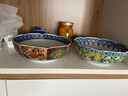 美濃燒（Mino Yaki）宮廷風(fēng)彩瓷餐具日本進(jìn)口手工藝八角碗中式復(fù)古輕奢碗碟組合 大缽-單個【20.6CM*6.5CM】 曬單實拍圖