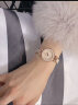 安妮克莱因ANNE KLEIN欧美AK手表时尚简约钻石镶嵌小表盘石英腕表潮流女手表 合金表带贝母表盘AK-1980BMRG 实拍图