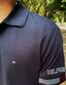 Tommy Hilfiger【撞色袖口】春夏男裝珠地網(wǎng)眼休閑商務(wù)翻領(lǐng)短袖T恤POLO衫 藏青色DW5 M （推薦：135-150斤） 曬單實(shí)拍圖