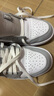 耐克NIKE男女休閑鞋喬丹AJ1小迪奧 JORDAN 1運動鞋DC0774-105白灰41 曬單實拍圖