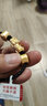 繩奇 黃金貔貅手鏈男足金999路路通轉(zhuǎn)運(yùn)珠刺青本命年手串女黑繩情侶款 大貔貅+刺青總金重約:5.6g皮繩款 曬單實(shí)拍圖