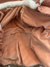 戴維貝拉（DAVE＆BELLA）兒童羽絨服國風(fēng)女童上衣中長(cháng)款小童外套冬裝新年加厚寶寶衣服 橘粉【現貨】 100 cm（建議身高90-100cm） 曬單實(shí)拍圖