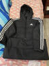 阿迪達斯（adidas）長(cháng)款羽絨服男裝女裝2025冬季新款運動(dòng)服出行防風(fēng)保暖連帽棉羽外套 經(jīng)典黑色/保暖舒適/主推款 M 曬單實(shí)拍圖
