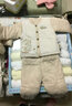 衣依福娃男女寶寶套裝彩棉秋冬裝薄夾棉新生兒兩件套嬰兒衣服純棉保暖外套 駝色 73 （建議4-9月） 曬單實(shí)拍圖