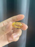 中國(guó)黃金（CHINA GOLD）黃金戒指女鏤空蕾絲指環(huán)2024年新款花絲戒子可調(diào)節(jié)活口送女友 金重約2.16g+品牌禮盒+可代寫賀卡 曬單實(shí)拍圖