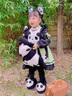 G.DUCKKIDS童裝洛麗塔公主裙女童連衣裙春秋季萬圣節(jié)兒童裙子秋裝熊貓生日服 單件裙子 110尺碼4~5歲【100-110cm】cm 曬單實拍圖