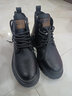 戈耐馬丁靴真皮男靴子男冬季保暖加絨雪地靴潮流工裝皮鞋男鞋子靴短靴 黑色【加絨棉靴】加厚保暖冬天款 39 碼(245MM) 曬單實(shí)拍圖