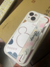 富界【迪士尼授權】蘋果系列手機殼iPhone15Promax卡通14plus防摔17Air腕帶16支架12小羊皮13 小胖妞白色腕帶款【X1799迪士尼】 iPhone 13 Pro 曬單實拍圖