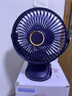 鑫金霸（jb）夾式風(fēng)扇小型學(xué)生宿舍床上便攜式迷你usb可充電夾子辦公室桌上桌面上鋪大風(fēng)力嬰兒床夜燈電風(fēng)扇LL8 白色 插電款 曬單實(shí)拍圖