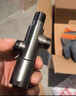 九牧（JOMOO）一進二出大流量角閥馬桶噴水槍智能馬桶伴侶鋼琴按鍵黃銅角閥組合 增壓噴槍大流量角閥74103-槍灰 曬單實拍圖