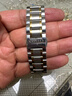 西鐵城表帶原裝光動(dòng)能鋼帶不銹鋼表帶蝴蝶扣空中之鷹騷橙精鋼表鏈 間金色 20mm 曬單實(shí)拍圖